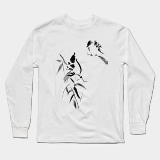 Little Sumi-e Birds Nr 42 Long Sleeve T-Shirt